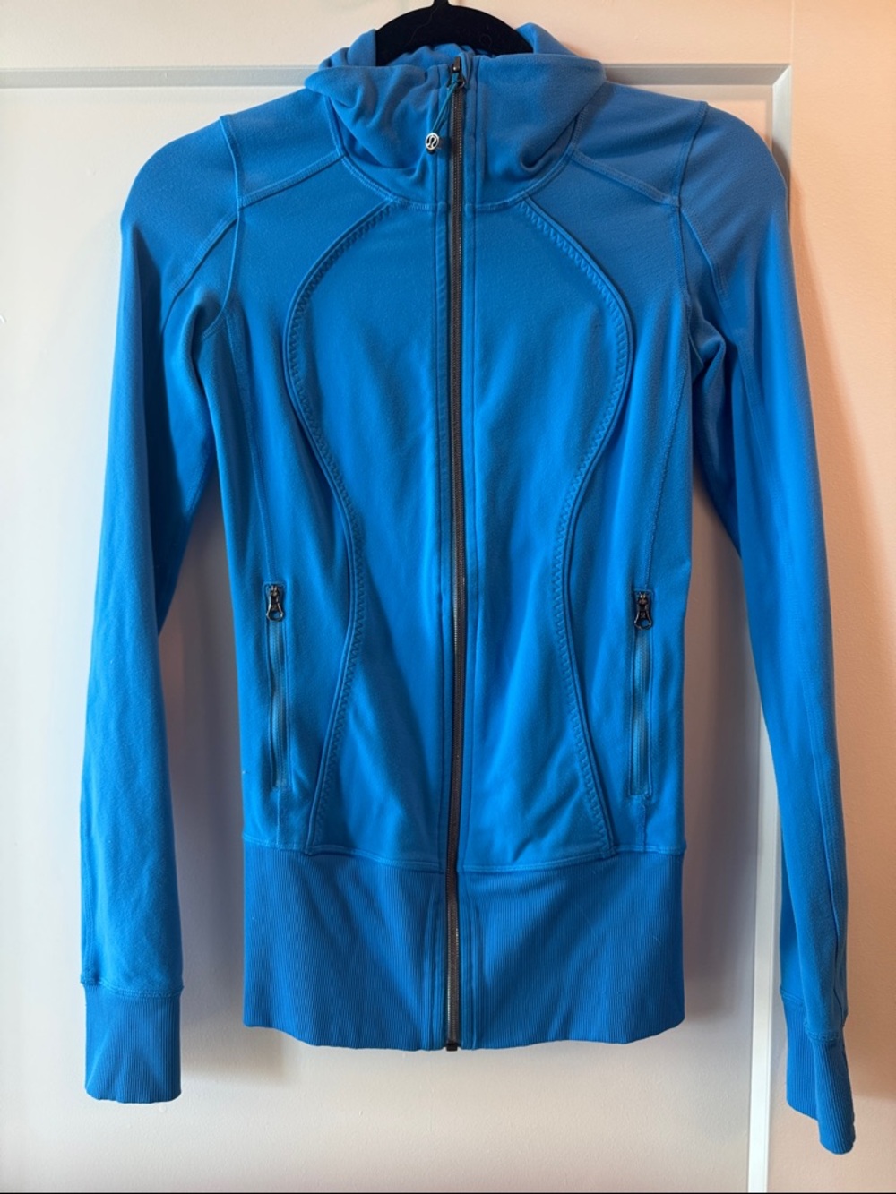 Bright Blue Full-Zip Hoodie Jacket